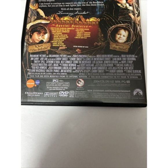 Lemony Snickets A Series of Unfortunate Events (DVD, 2005, Full Screen) - Picture 8 of 8